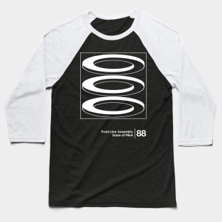 Front Line Assembly / Minimalist Graphic Artwork Baseball T-Shirt